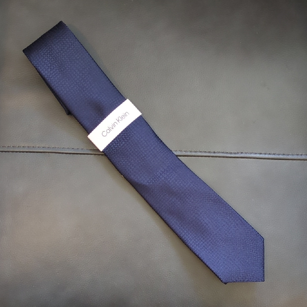 Calvin Klein Navy Blue Men's Tie